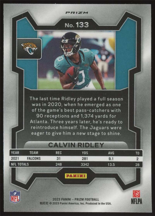 2023 Panini Prizm Red Sparkle Prizm Calvin Ridley