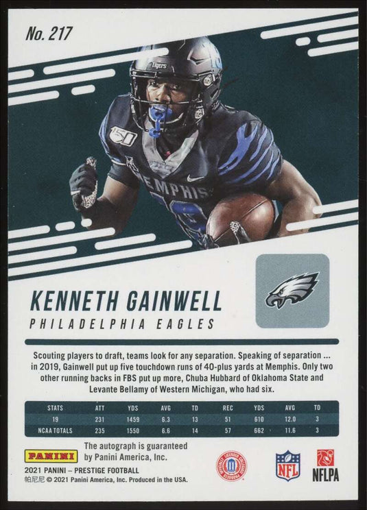 2021 Panini Prestige Xtra Points Premium Red Kenneth Gainwell 