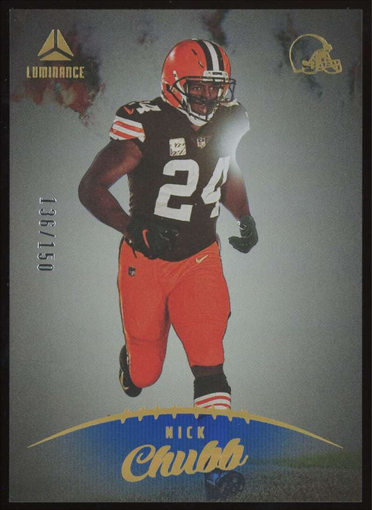 2023 Panini Luminance Blue Nick Chubb