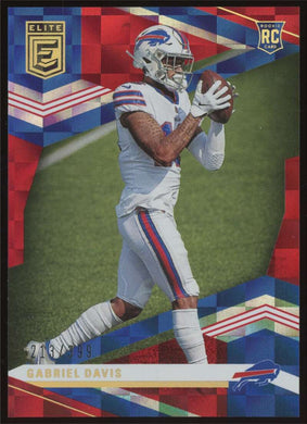 2020 Panini Chronicles Elite Update Red Gabriel Davis 