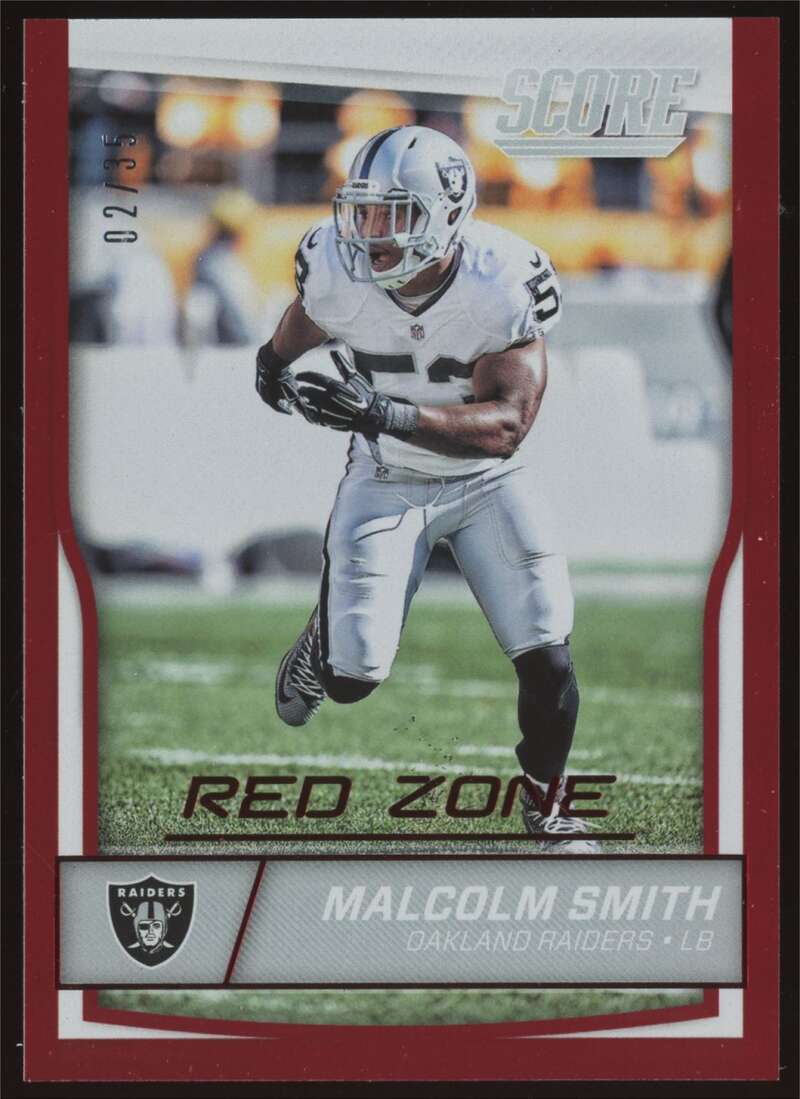 Load image into Gallery viewer, 2016 Score Red Zone Malcolm Smith #237 Oakland Raiders SP SSP /35  Image 1
