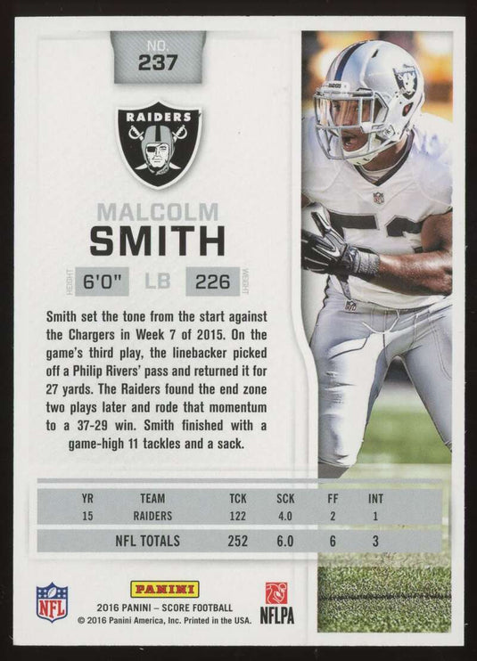 2016 Score Red Zone Malcolm Smith 