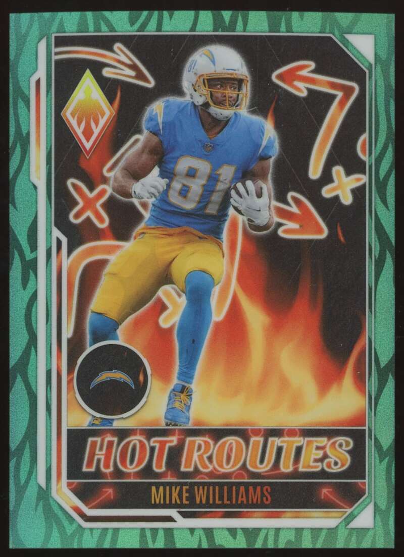 Load image into Gallery viewer, 2022 Panini Phoenix Hot Routes Teal Mike Williams #HR-17 Los Angeles Chargers /150  Image 1
