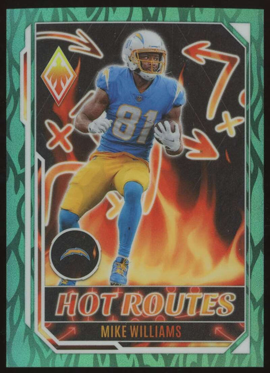 2022 Panini Phoenix Hot Routes Teal Mike Williams