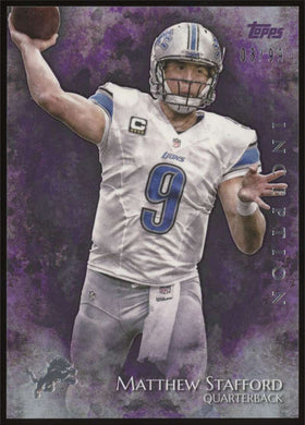 2014 Topps Inception Purple Matthew Stafford 