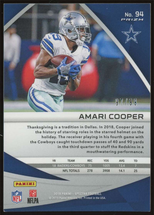 2019 Panini Spectra Prizm Amari Cooper 