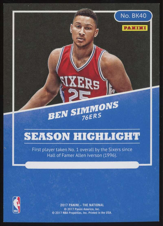 2017 Panini The National Rookies Ben Simmons 