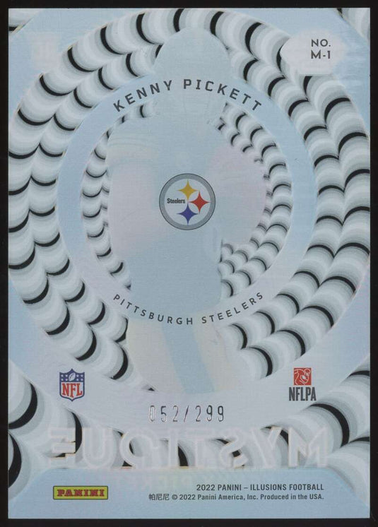 2022 Panini Illusions Mystique Light Blue Kenny Pickett 