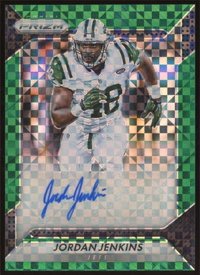 2016 Panini Prizm Green Power Auto Jordan Jenkins 