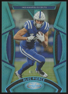 2023 Panini Certified Mirror Teal Alec Pierce 