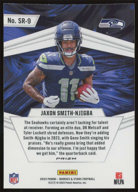 2023 Panini Rookies & Stars Stellar Rookies Red Plaid Jaxon Smith-Njigba 