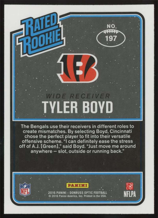 2016 Donruss Optic Purple Tyler Boyd 