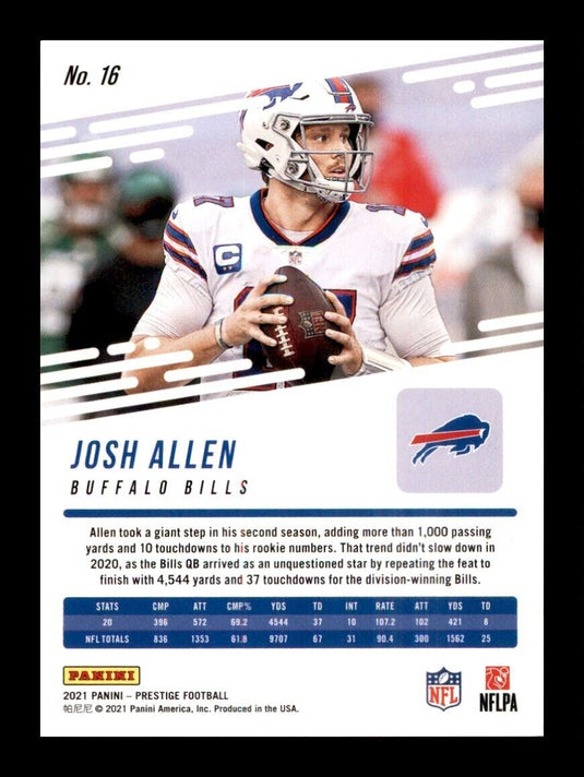 2021 Panini Prestige Josh Allen 