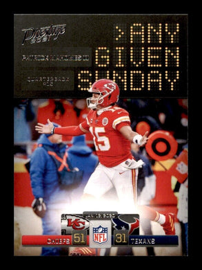 2021 Panini Prestige Any Given Sunday 