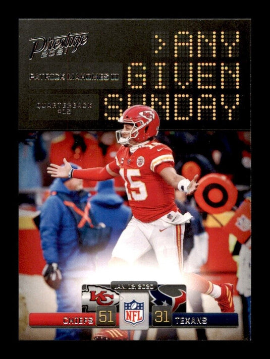 2021 Panini Prestige Any Given Sunday 