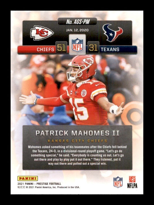 2021 Panini Prestige Any Given Sunday 