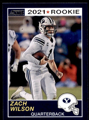 2021 Panini Chronicles Draft Score Zach Wilson 