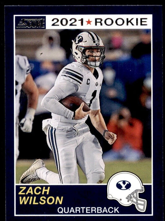 2021 Panini Chronicles Draft Score Zach Wilson