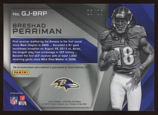 2015 Panini Spectra Gigantic Jerseys Neon Green Breshad Perriman