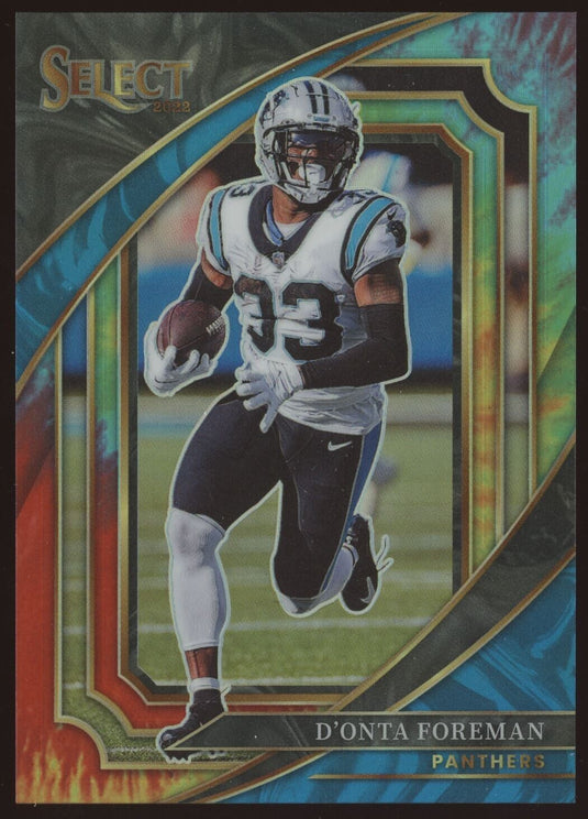 2022 Panini Select Suite Level Tie Dye Prizm D'onta Foreman 