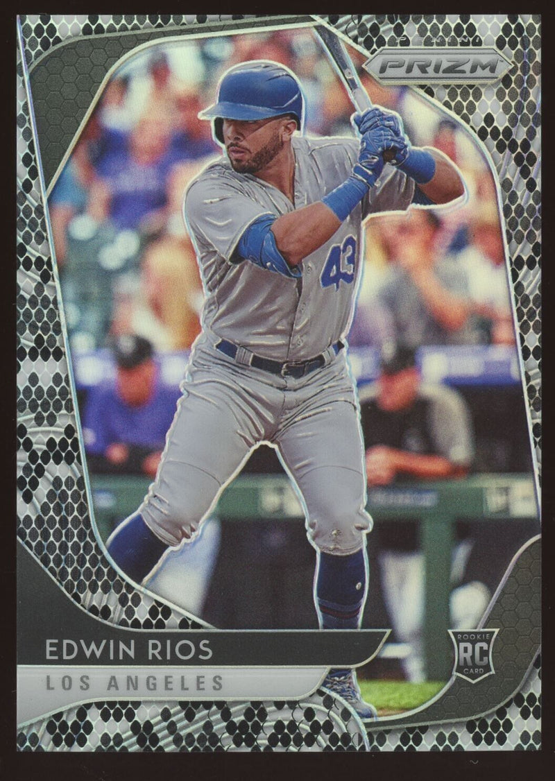 Load image into Gallery viewer, 2020 Panini Prizm Snake Skin Prizm Edwin Rios #241 Dodgers Rookie RC /50  Image 1
