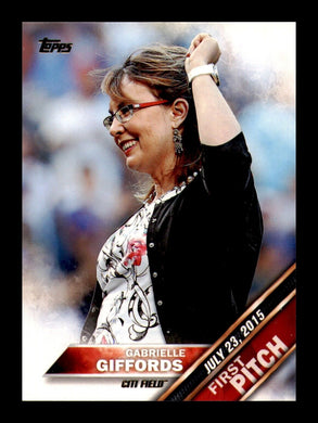 2016 Topps First Pitch Gabrielle Giffords 