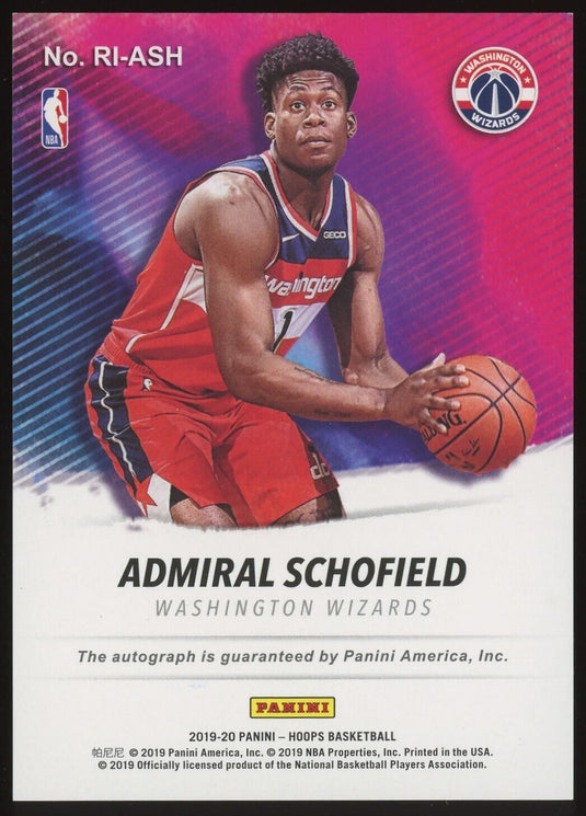 2019-20 Panini Hoops Rookie Ink Admiral Schofield 