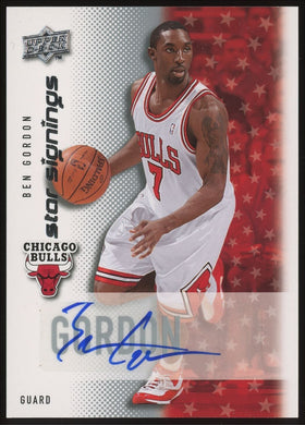 2008-09 Upper Deck Star Signings Ben Gordon 