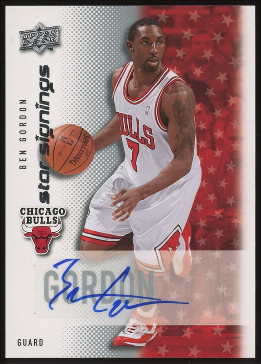 2008-09 Upper Deck Star Signings Ben Gordon 