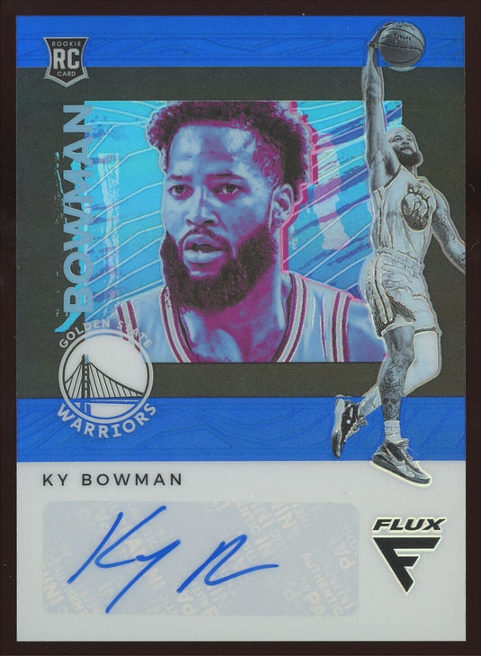 2019-20 Panini Chronicles Flux Blue Prizm Auto Ky Bowman 