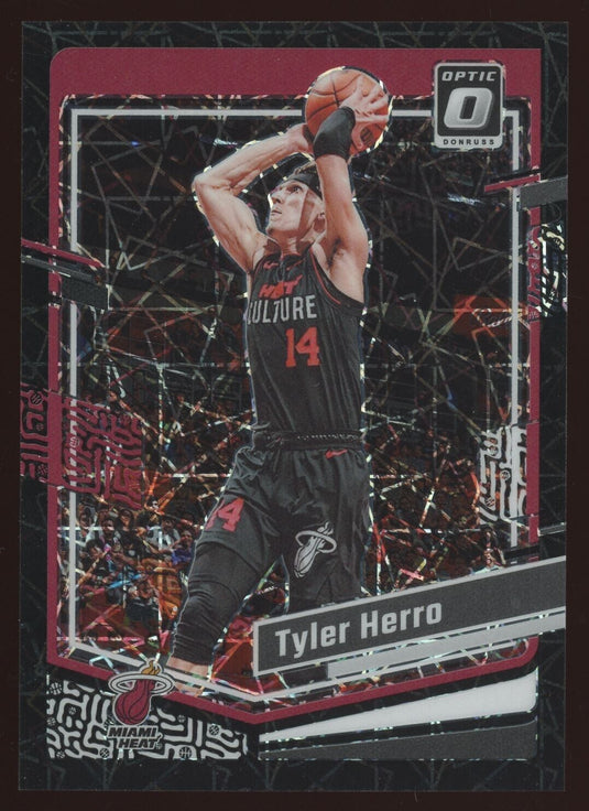 2023-24 Panini Donruss Optic Black Velocity Prizm Tyler Herro 