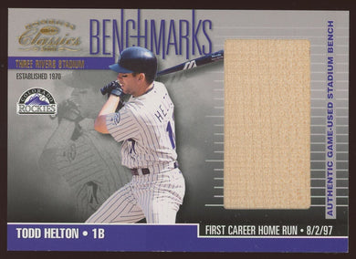 2001 Donruss Classics Benchmarks Todd Helton 