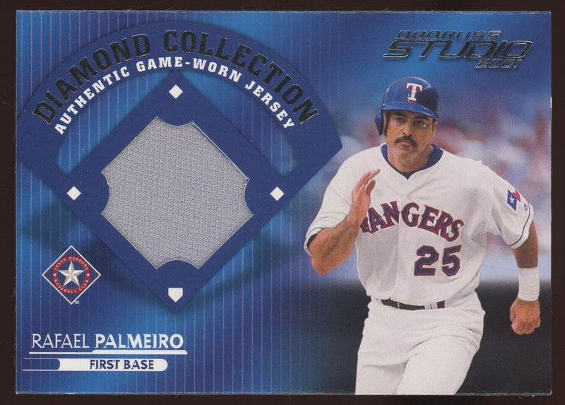 Load image into Gallery viewer, 2001 Donruss Studio Diamond Collection Rafael Palmeiro #DC-29 Rangers GU Patch Image 1
