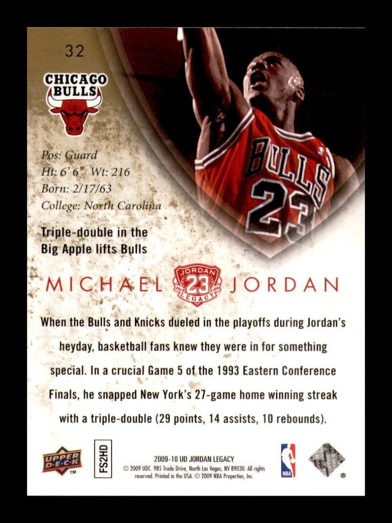 Load image into Gallery viewer, 2009-10 Upper Deck Jordan Legacy #32 Michael Jordan Image 2
