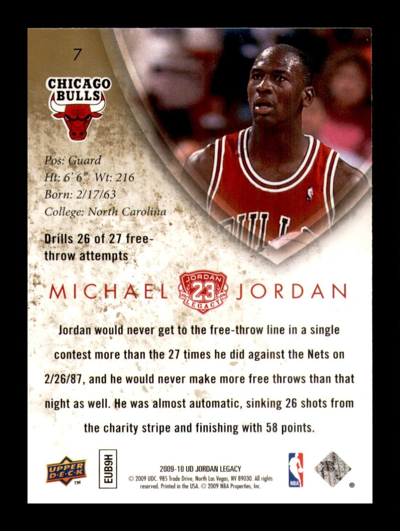 Load image into Gallery viewer, 2009-10 Upper Deck Jordan Legacy #7 Michael Jordan Image 2
