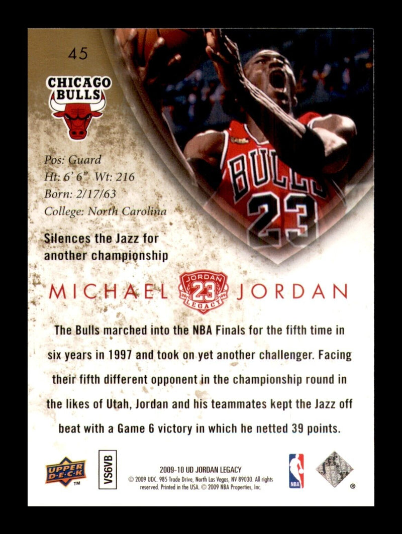 Load image into Gallery viewer, 2009-10 Upper Deck Jordan Legacy #45 Michael Jordan Image 2
