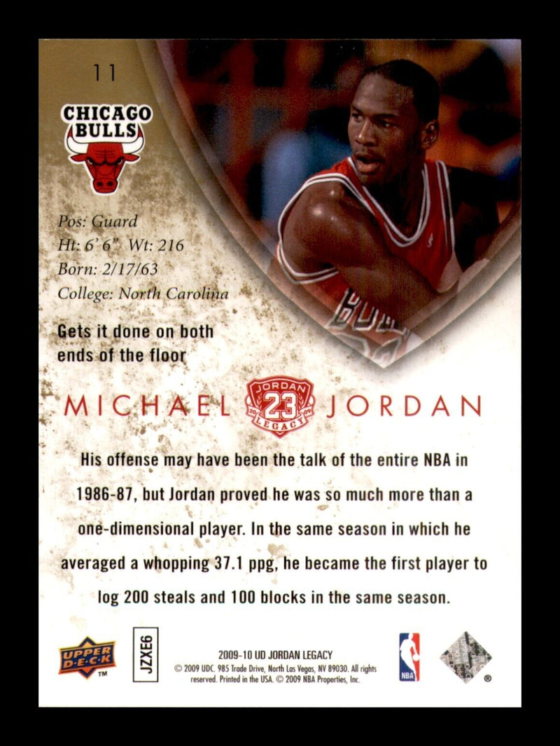 Load image into Gallery viewer, 2009-10 Upper Deck Jordan Legacy #11 Michael Jordan Image 2
