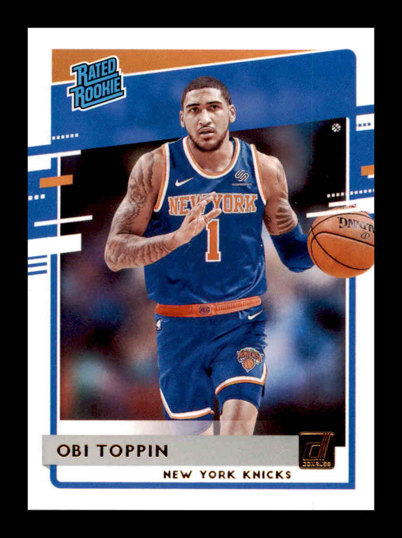 Load image into Gallery viewer, 2020-21 Panini Donruss Obi Toppin #229 Rated Rookie Rookie RC New York Knicks Image 1
