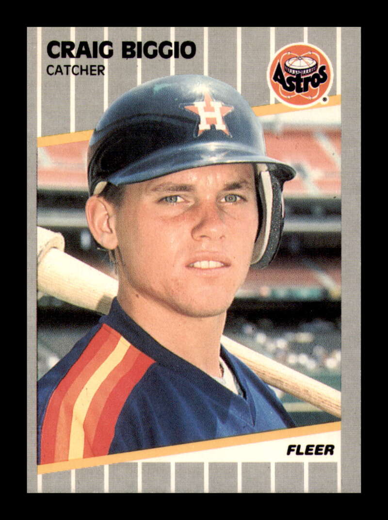 Load image into Gallery viewer, 1989 Fleer Craig Biggio #353 Rookie Card RC Houston Astros  Image 1
