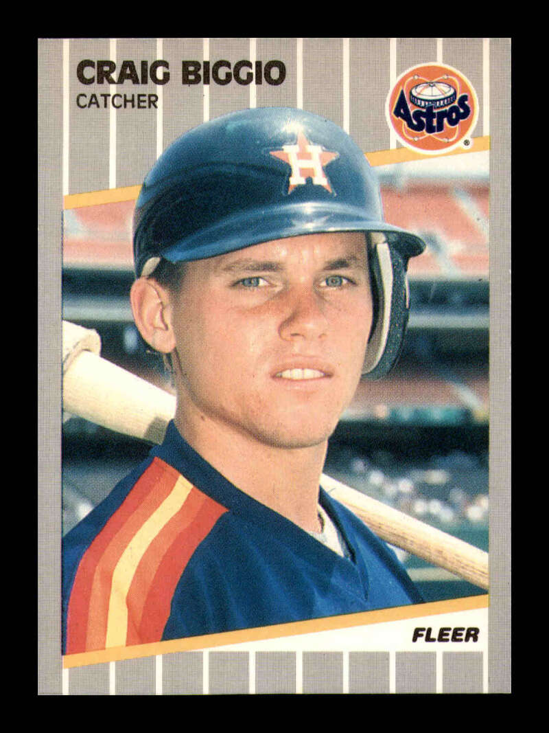 Load image into Gallery viewer, 1989 Fleer Craig Biggio #353 Rookie Card RC Houston Astros  Image 1
