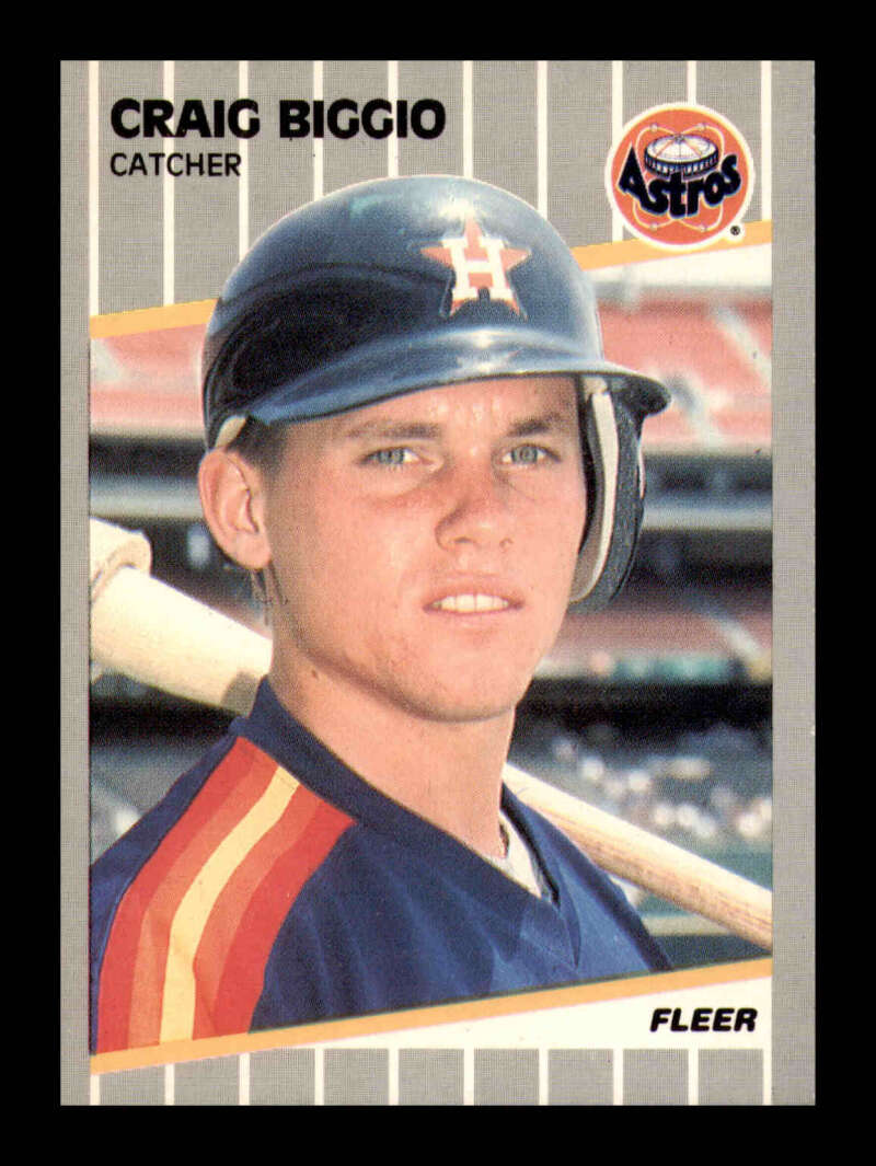 Load image into Gallery viewer, 1989 Fleer Craig Biggio #353 Rookie Card RC Houston Astros  Image 1
