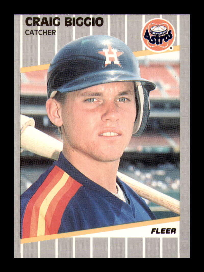 Load image into Gallery viewer, 1989 Fleer Craig Biggio #353 Rookie Card RC Houston Astros  Image 1
