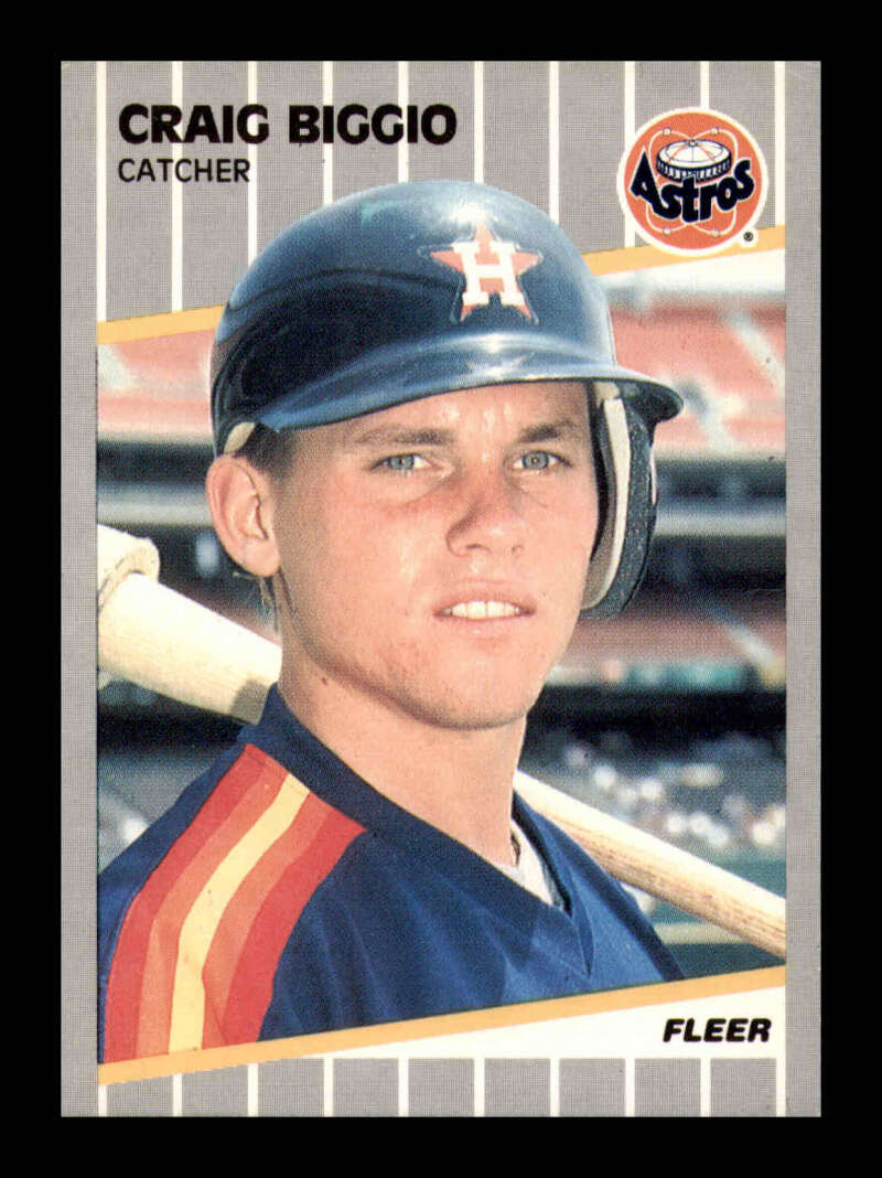 Load image into Gallery viewer, 1989 Fleer Craig Biggio #353 Rookie Card RC Houston Astros  Image 1
