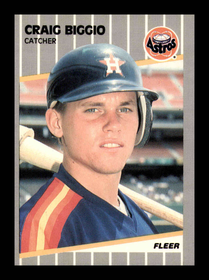 Load image into Gallery viewer, 1989 Fleer Craig Biggio #353 Rookie Card RC Houston Astros  Image 1
