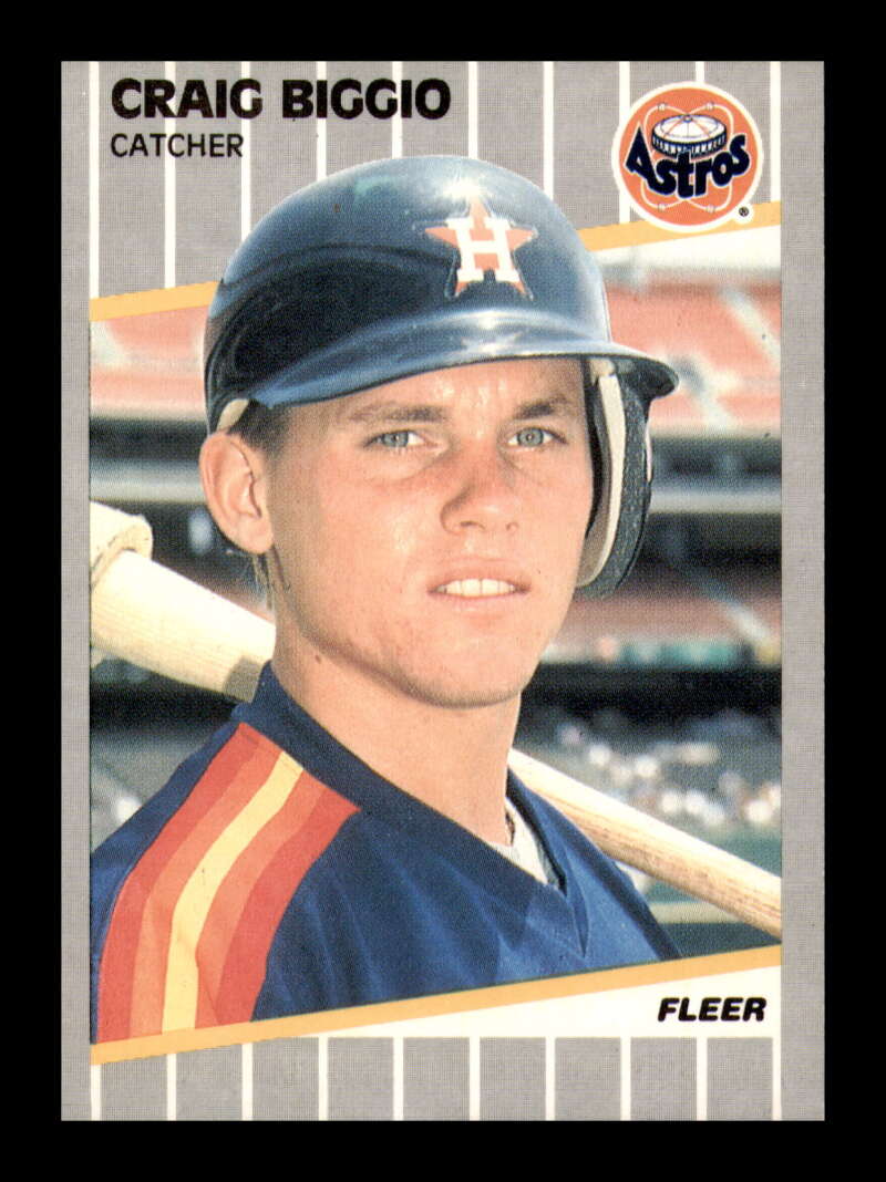 Load image into Gallery viewer, 1989 Fleer Craig Biggio #353 Rookie Card RC Houston Astros  Image 1
