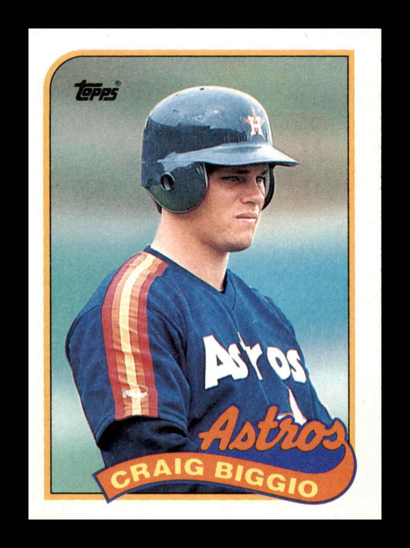 Load image into Gallery viewer, 1989 Topps Craig Biggio #49 Rookie Card RC Houston Astros  Image 1
