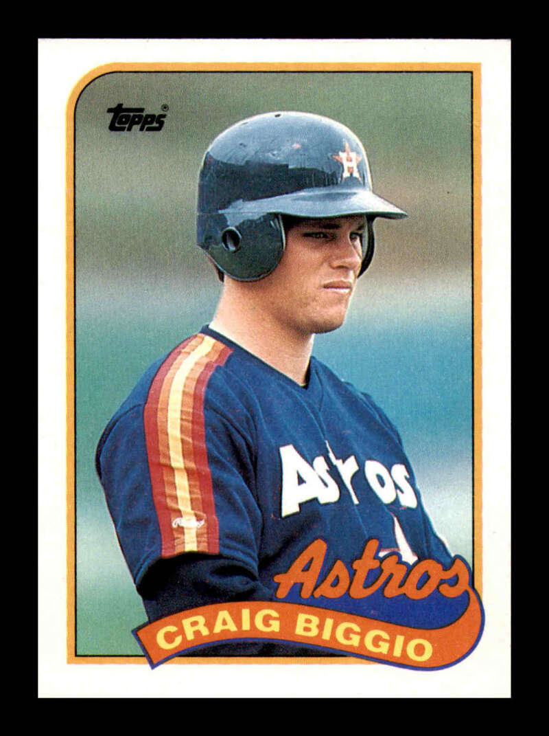 Load image into Gallery viewer, 1989 Topps Craig Biggio #49 Rookie Card RC Houston Astros  Image 1
