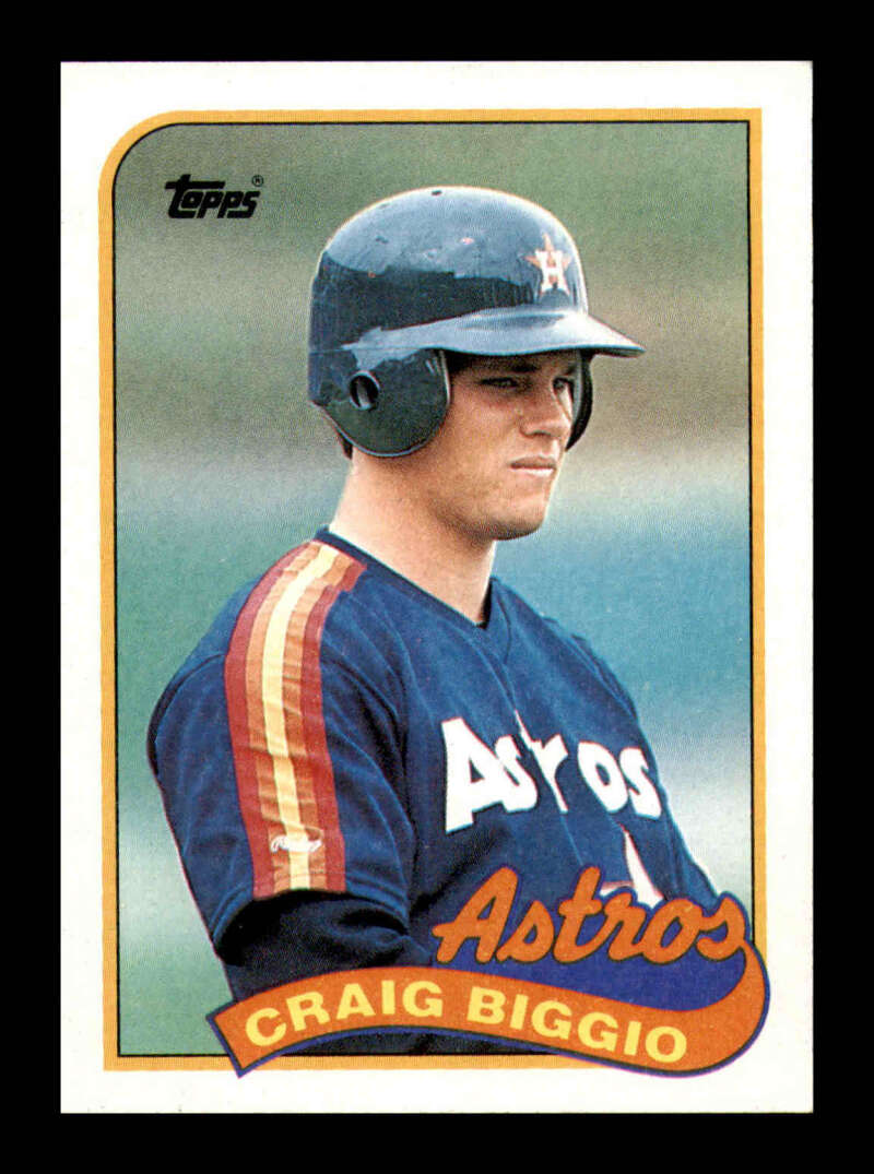 Load image into Gallery viewer, 1989 Topps Craig Biggio #49 Rookie Card RC Houston Astros  Image 1
