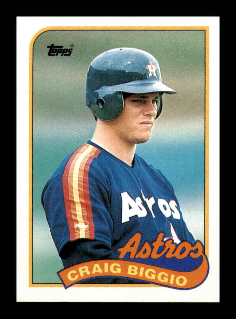 Load image into Gallery viewer, 1989 Topps Craig Biggio #49 Rookie Card RC Houston Astros  Image 1
