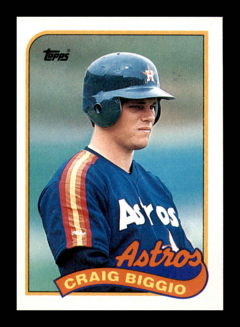 Load image into Gallery viewer, 1989 Topps Craig Biggio #49 Rookie Card RC Houston Astros  Image 1
